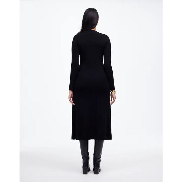 Madewell Women's XS Sweater Dress Maxi Long Sleeve Merino Wool Blend Knit - Picture 2 of 14